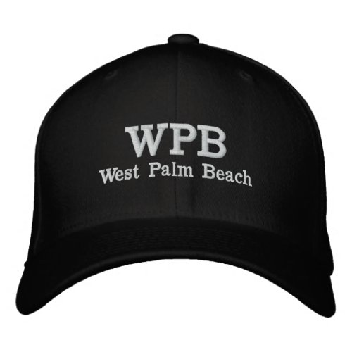 West Palm Beach Florida Embroidered Baseball Hat