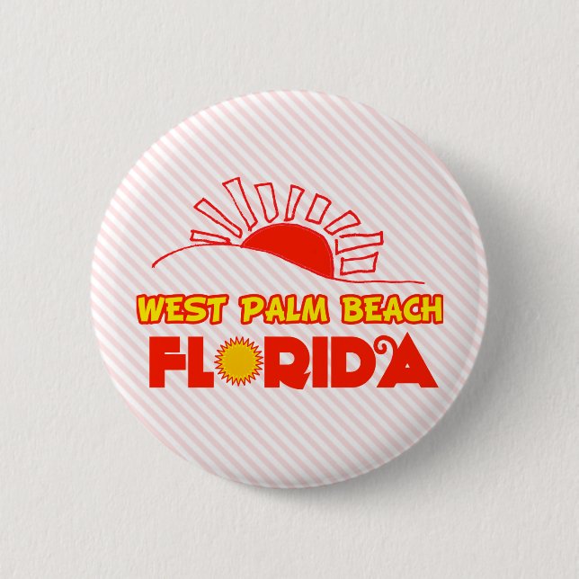 West Palm Beach, Florida Pinback Button (Front)