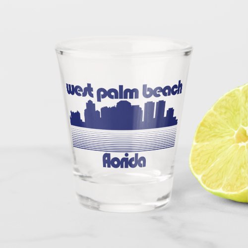 West Palm Beach Florida Shot Glass