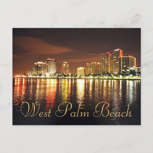 West Palm Beach Florida USA Postcard