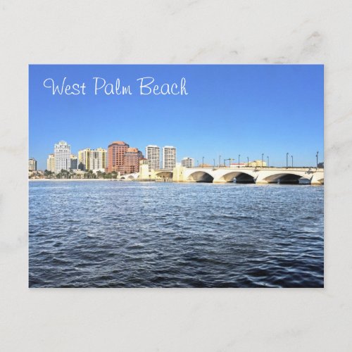 West Palm Beach Florida USA Postcard