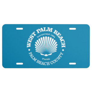 West Palm Beach (seashell) License Plate