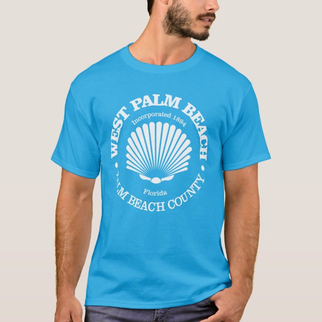 West Palm Beach (seashell) T-Shirt (Front)