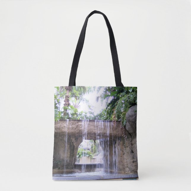 West Palm Beach Tropical Waterfall Tote Design Bag (Front)