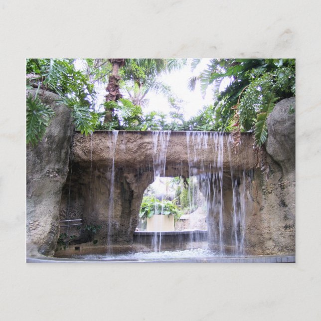 West Palm Beach Waterfall Postcard (Front)