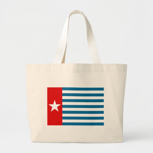 west papua large tote bag