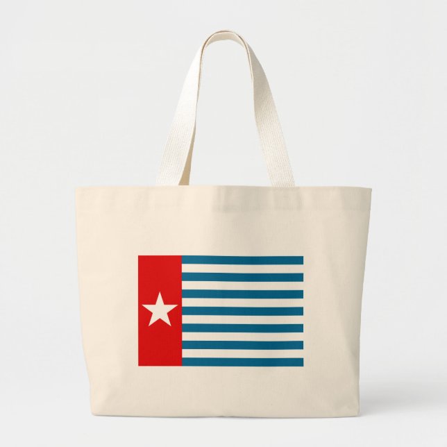 west papua large tote bag (Front)