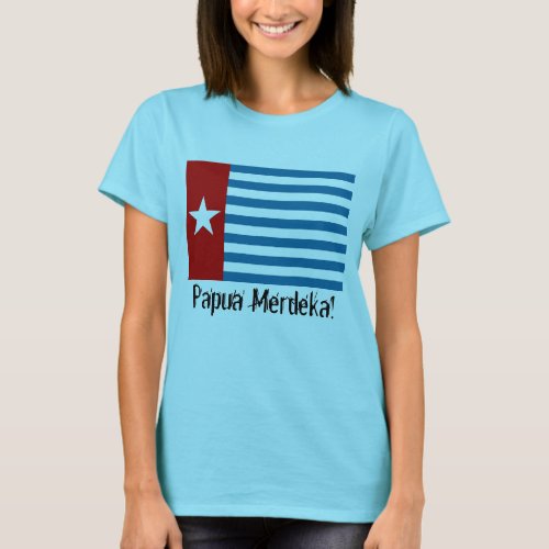 West Papua Merdeka Morning Star Flag T_Shirt