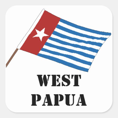 West Papua Morning Star Flag Sticker