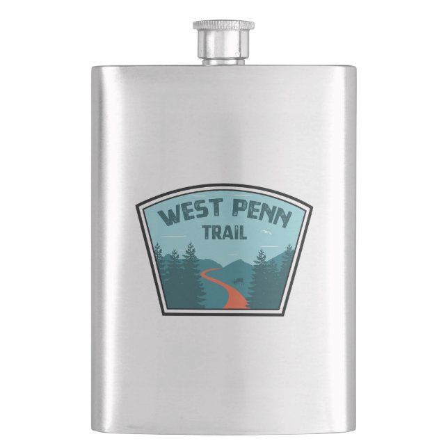 West Penn Trail Pennsylvania Flask (Front)