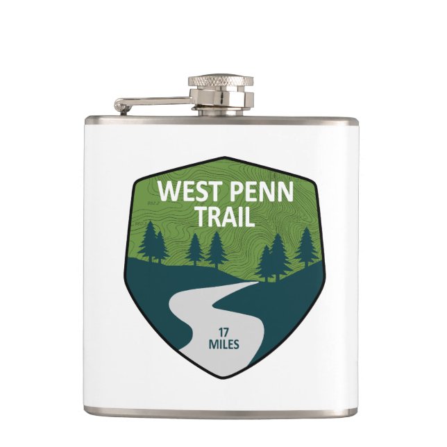 West Penn Trail Pennsylvania Flask (Front)