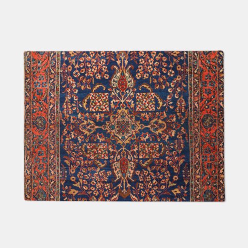 West Persia Royal Blue Red Yellow  Doormat