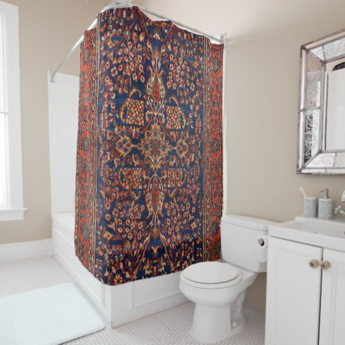 West Persia Royal Blue Red Yellow  Shower Curtain