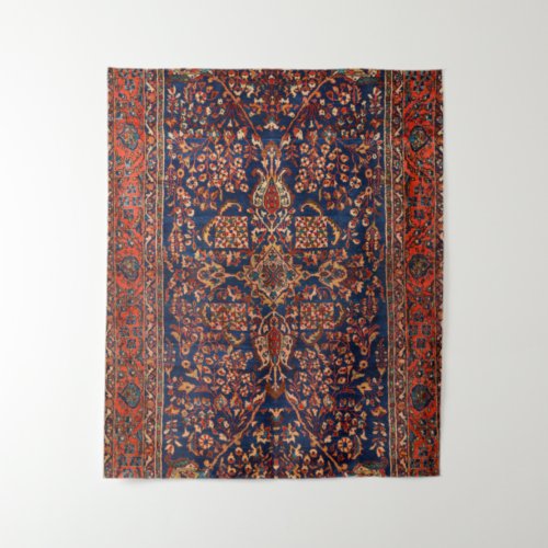 West Persia Royal Blue Red Yellow  Tapestry