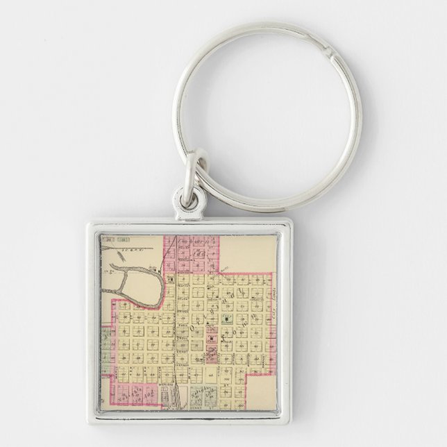 West Point and Wisner, Nebraska Keychain (Front)