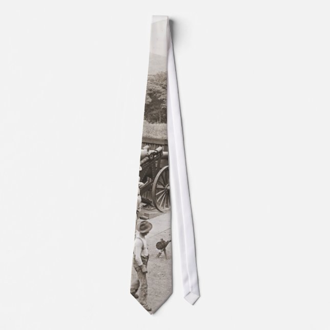 West Point Artillery Practice 1905 Neck Tie (Front)