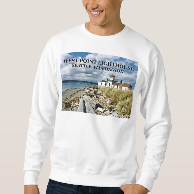 West Point Lighthouse, Washington Sweatshirt (Front)