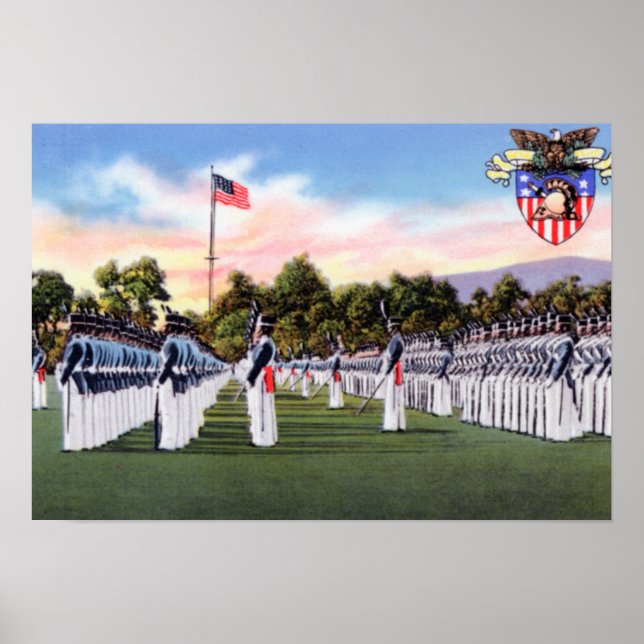 West Point New York Dress Parade Military Academy Poster (Front)