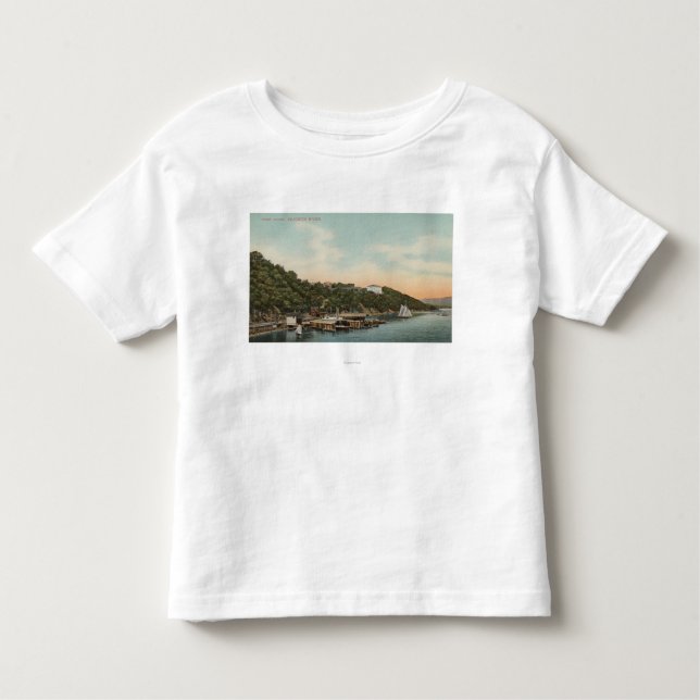 West Point, NY - View of Harbor on Hudson River Toddler T-shirt (Front)