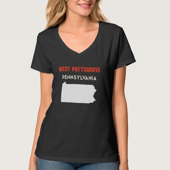 West Pottsgrove Pennsylvania USA State America Tra T-Shirt (Front)