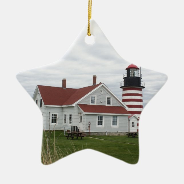 West Quoddy Ceramic Ornament (Front)