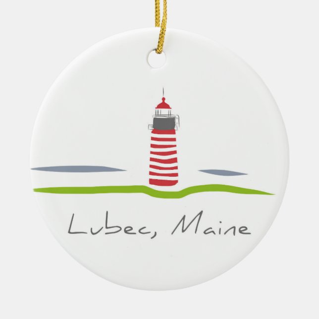 West Quoddy Head Light ornament (Front)