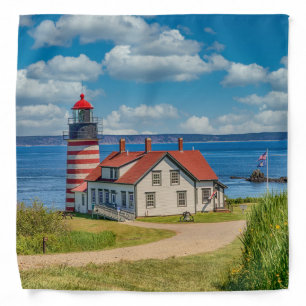 West Quoddy Head Lighthouse, Lubec, Maine Bandana