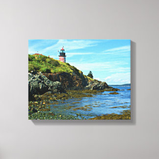 West Quoddy Head Lighthouse, Maine Canvas Print