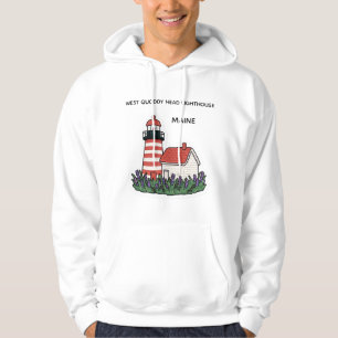 WEST QUODDY HEAD LIGHTHOUSE, MAINE HOODIE