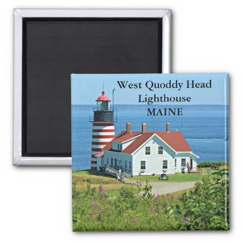 West Quoddy Head Lighthouse Maine Magnet