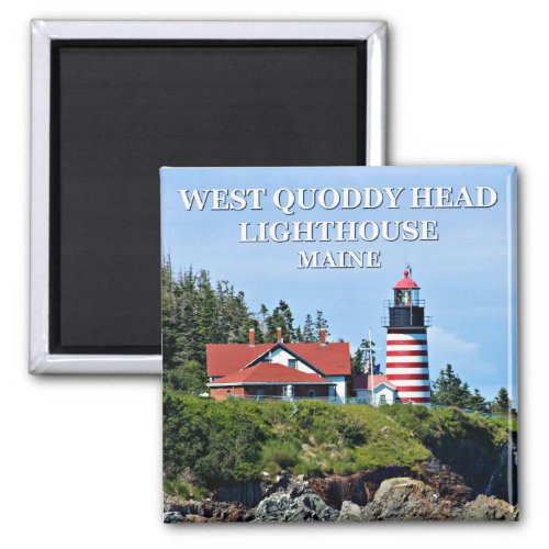 West Quoddy Head Lighthouse Maine Magnet