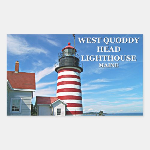 West Quoddy Head Lighthouse Maine Stickers