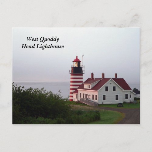 West Quoddy Head Lighthouse Postcard