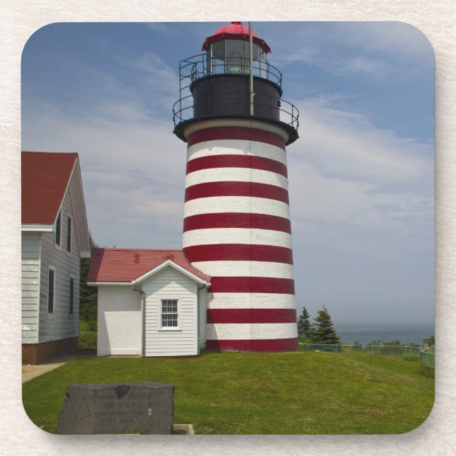 West Quoddy Head Lighthouse State Park is the Beverage Coaster (Front)