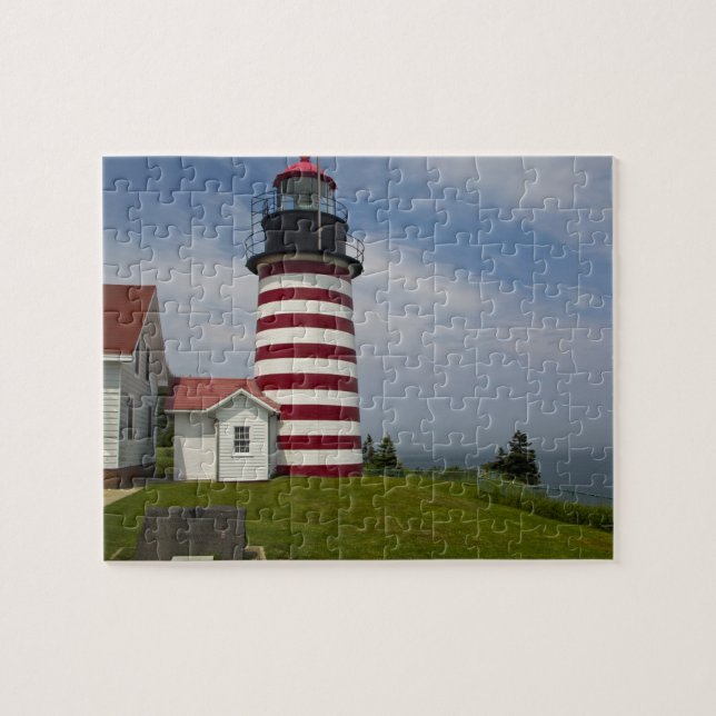 West Quoddy Head Lighthouse State Park is the Jigsaw Puzzle (Horizontal)