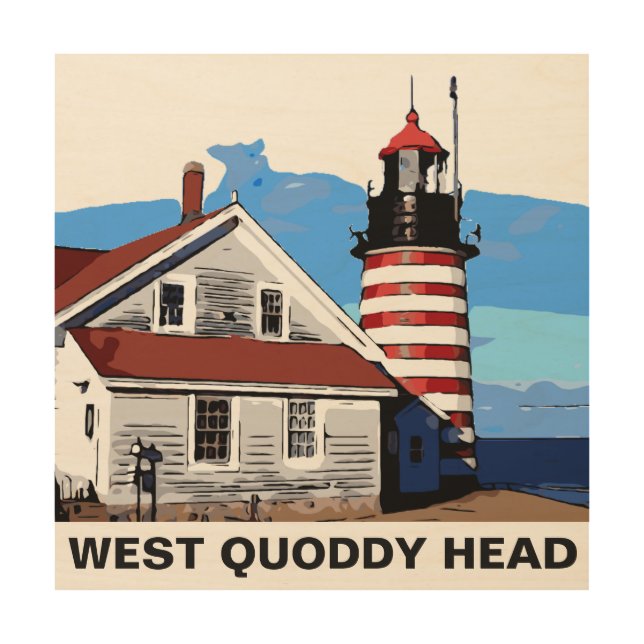 WEST QUODDY HEAD WOOD WALL ART (Front)