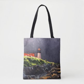 West Quoddy Light Tote Bag