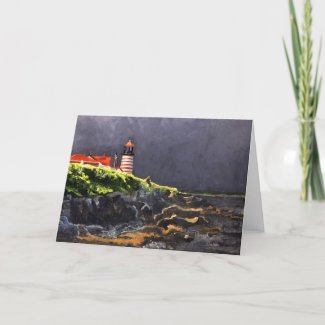 West Quoddy Lighthouse Holiday Card