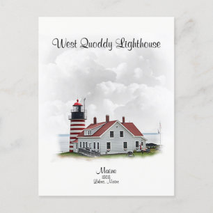 West Quoddy Lighthouse, Maine Postcard
