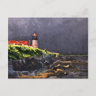 West Quoddy Lighthouse Postcard