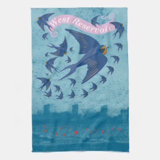 West Reservoir tea towel