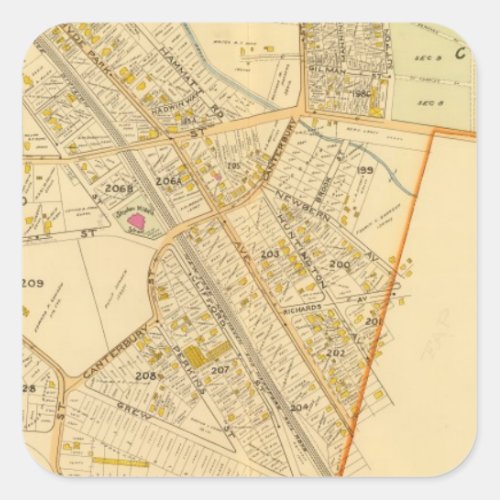 West Roxbury Massachusetts 2 Square Sticker