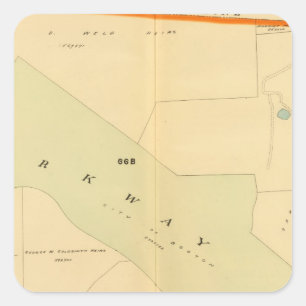 West Roxbury, Massachusetts 4 Square Sticker