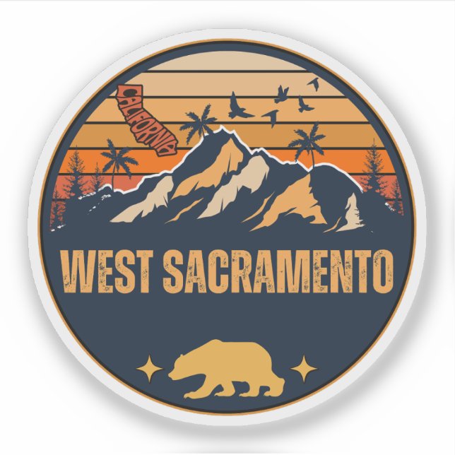 West Sacramento, California Sticker (Front)