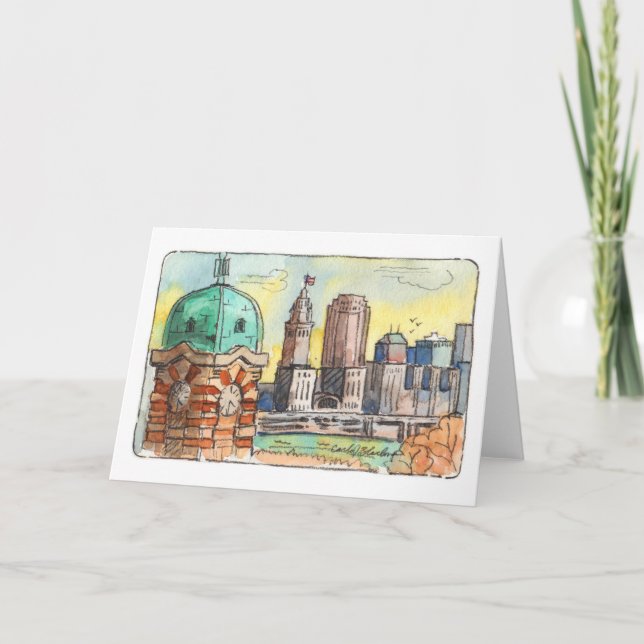 West Side Market Tower - Cleveland Folded Card (Front)