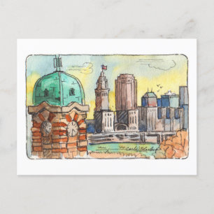 West Side Market Tower Cleveland Postcard