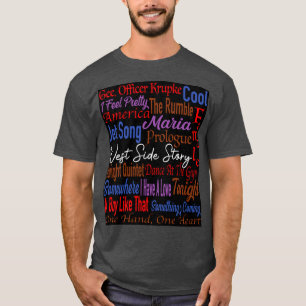 West Side Story Song Titles T-Shirt