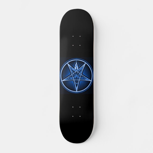 West Side Witch Deck - Baphomet Metallic Blue Deck (Front)