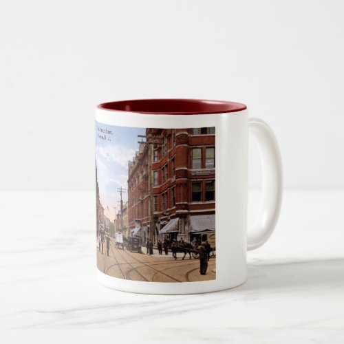West State St Trenton NJ 1915 Vintage Two_Tone C Two_Tone Coffee Mug