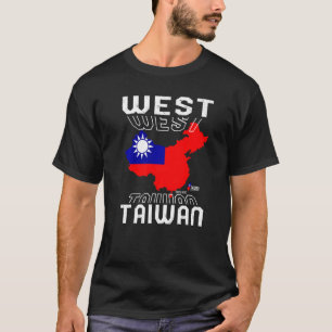 West Taiwan Map Republic Of China Chinese Taiwanes T-Shirt